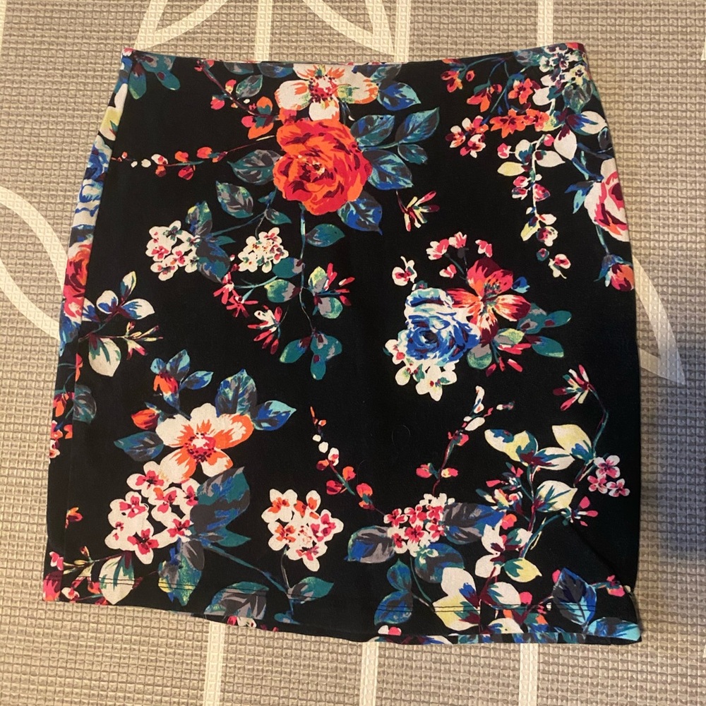 Express Cotton Fitted Mini Skirt S